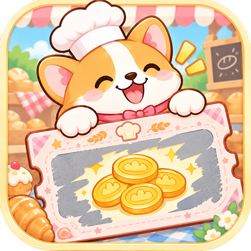 Chef cat holding a scratch card with lucky coins